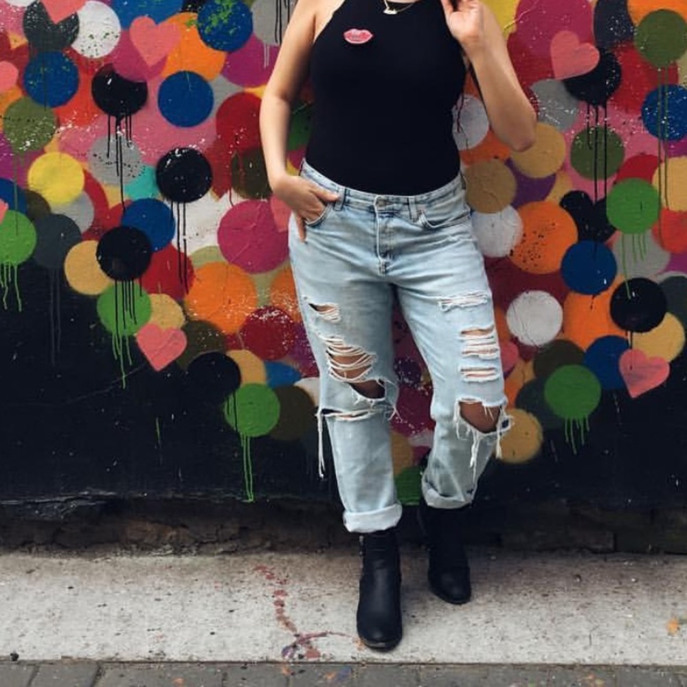 H&M boyfriend low waist jeans